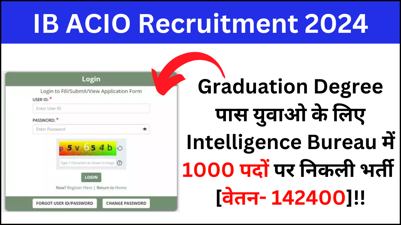 IB ACIO Recruitment 2024