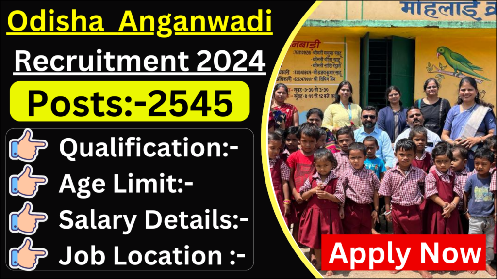 WCD Odisha Anganwadi Recruitment